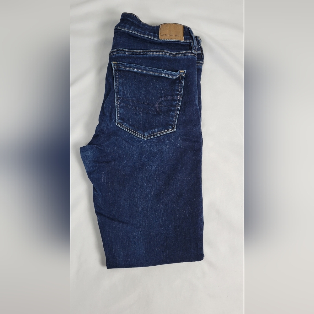 American Eagle Women's Blue Denim Jeans